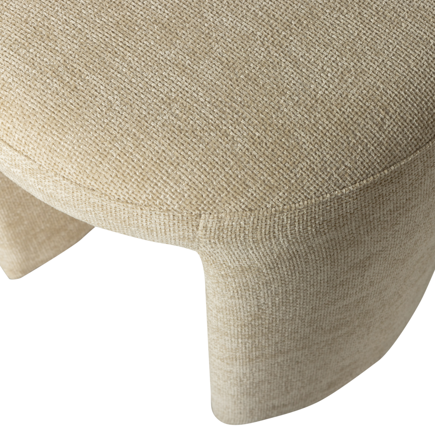 CHARLIE UPHOLSTERED STOOL NATURAL