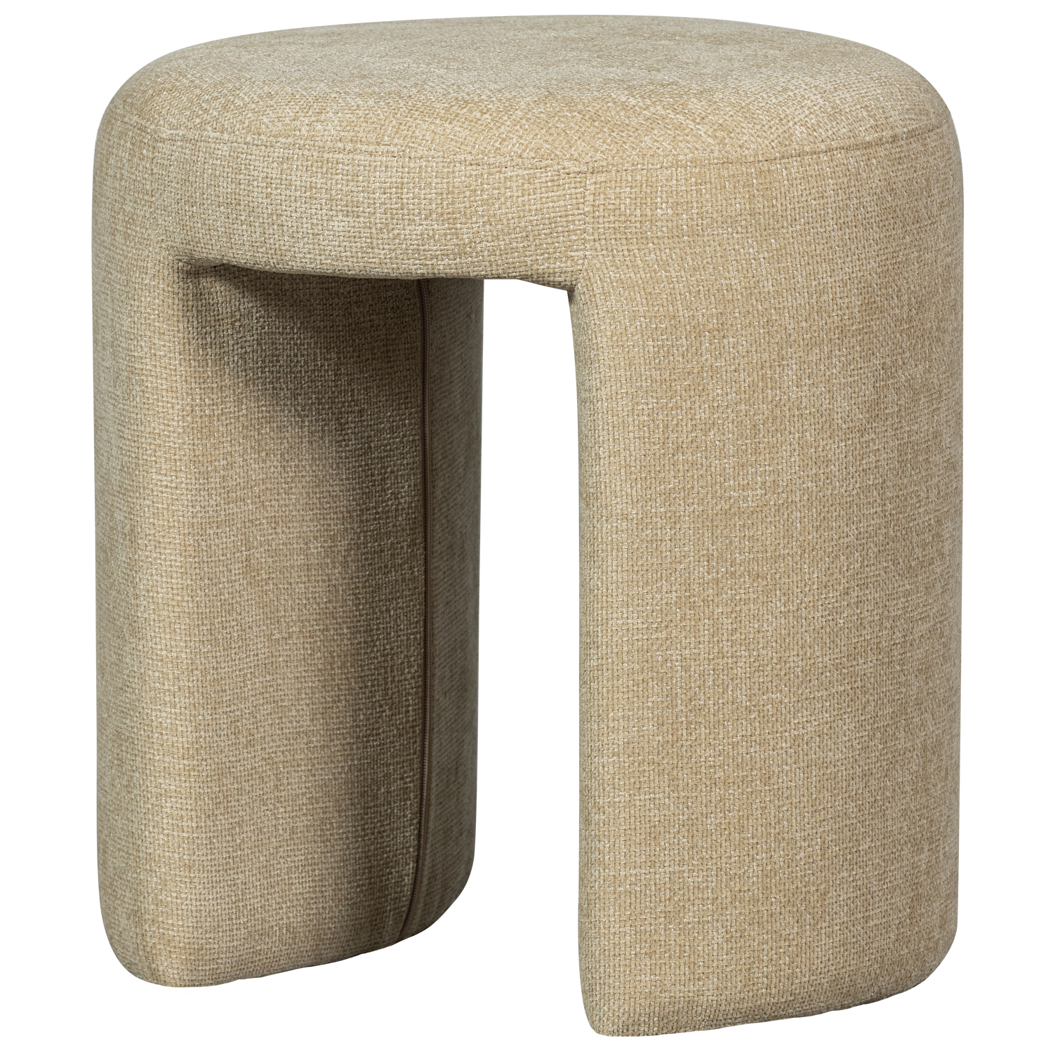 CHARLIE UPHOLSTERED STOOL NATURAL