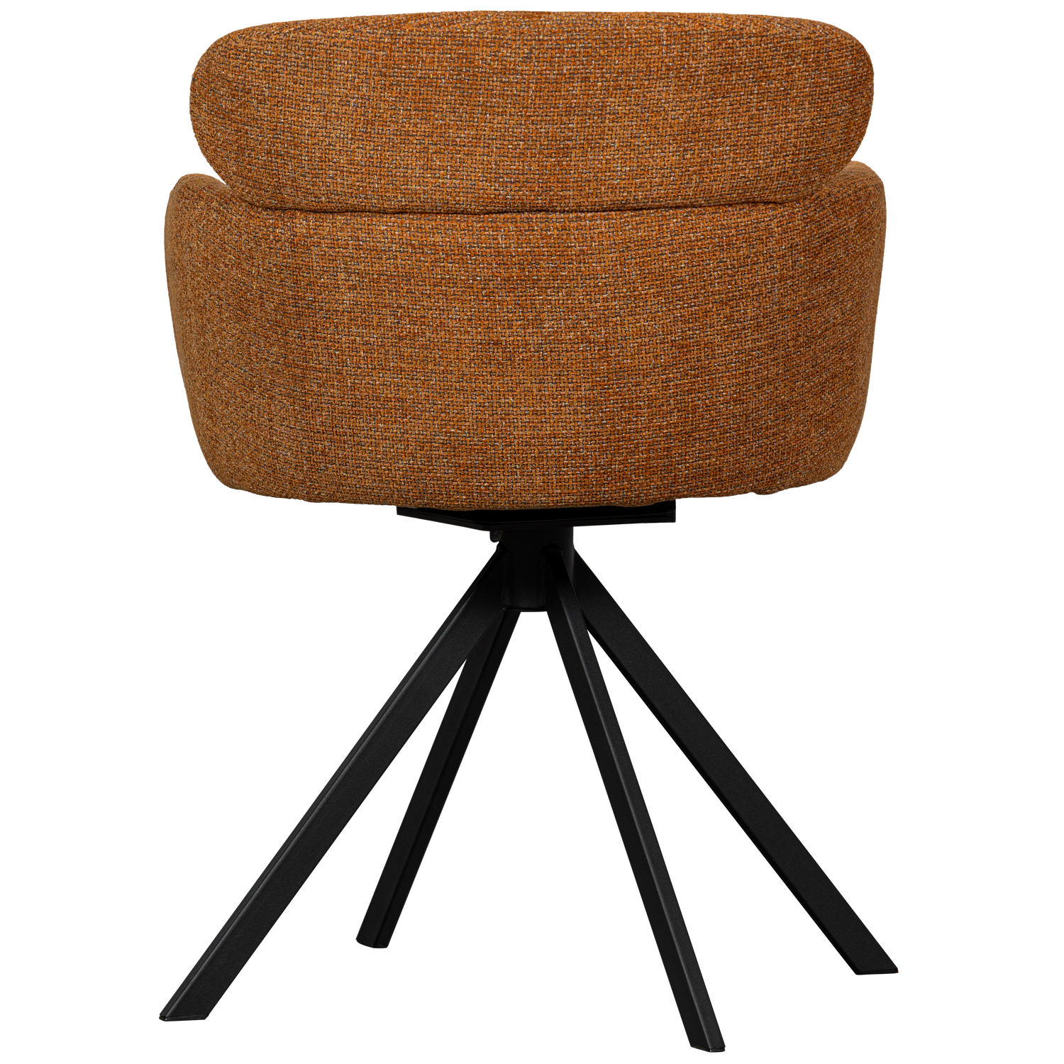 FENNE SWIVEL DINING CHAIR WOVEN FABRIC GINGER
