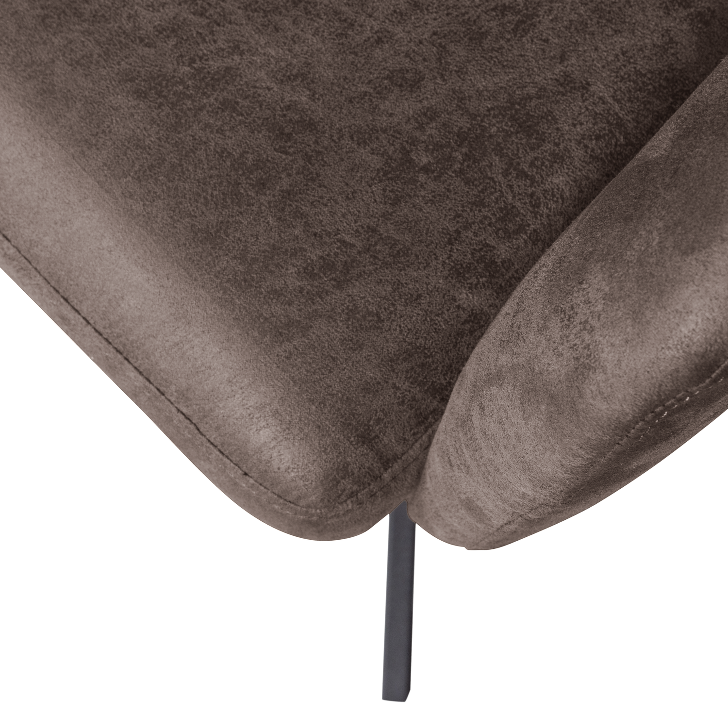 FENNE SWIVEL DINING CHAIR LEATHER LOOK BLACK/GREY