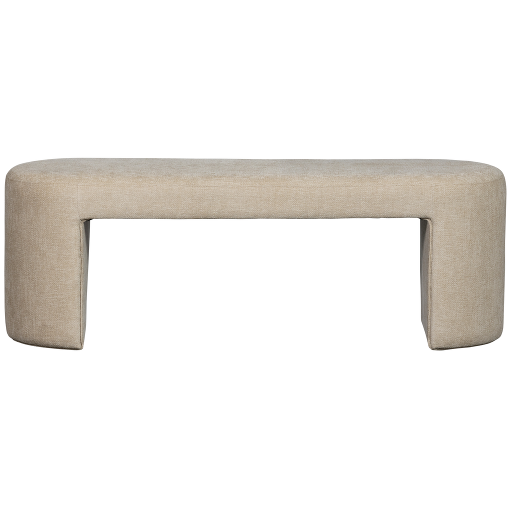 JACOB UPHOLSTERED BENCH NATURAL