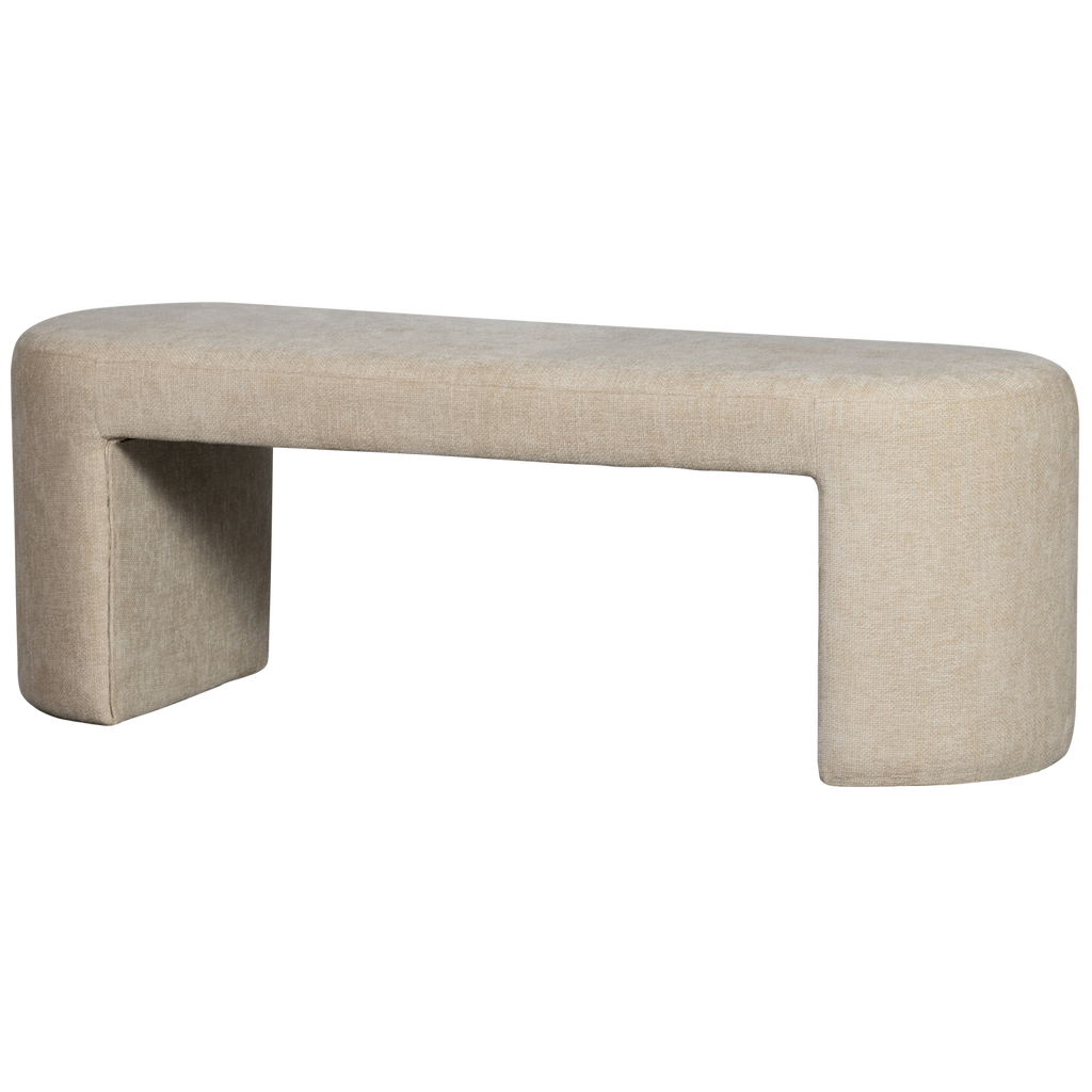 JACOB UPHOLSTERED BENCH NATURAL
