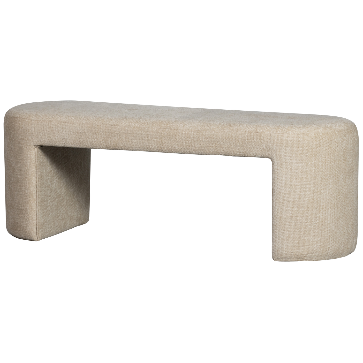 JACOB UPHOLSTERED BENCH NATURAL