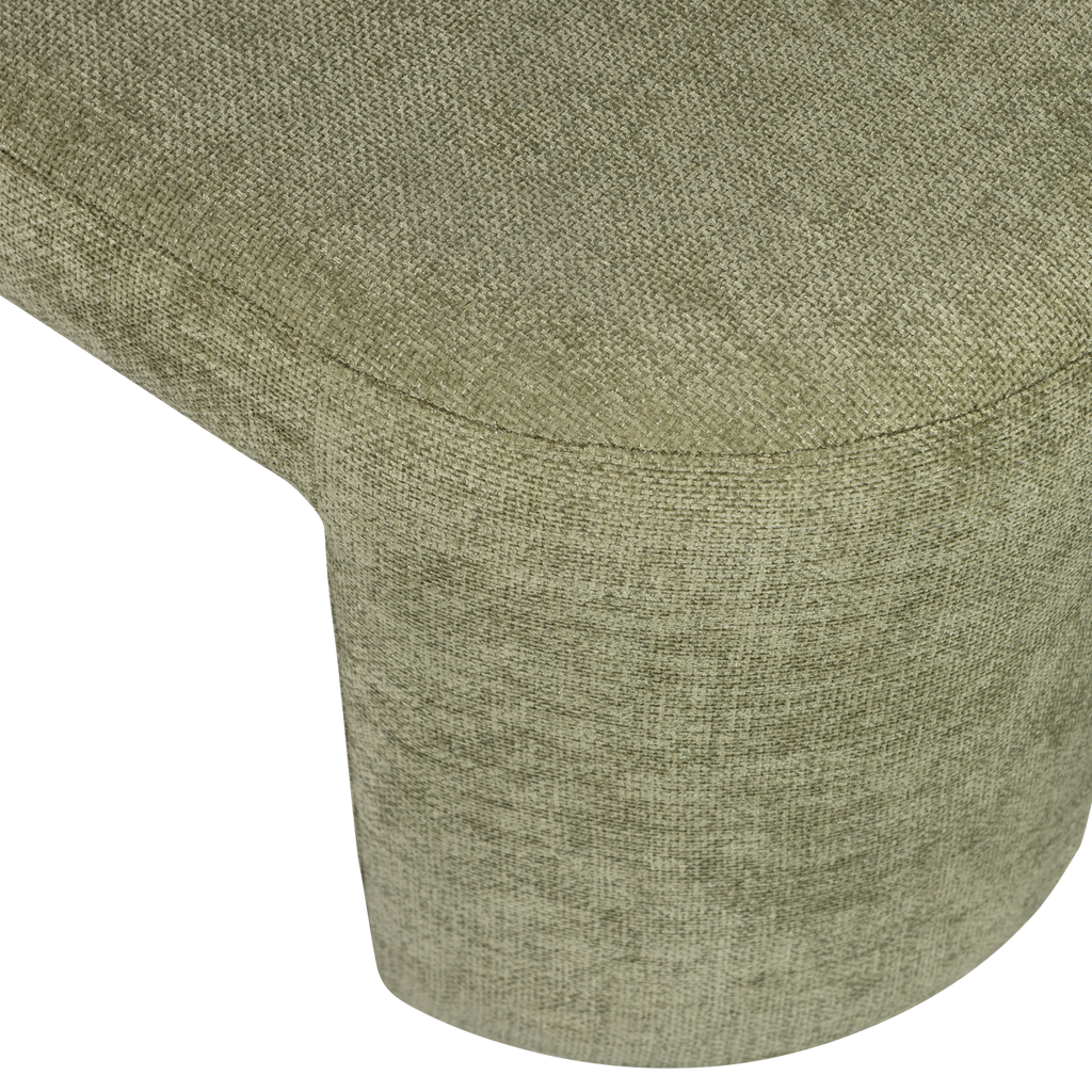 JACOB UPHOLSTERED BENCH OLIVE GREEN