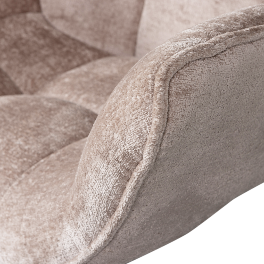 WIBO SWIVEL ARMCHAIR TAUPE