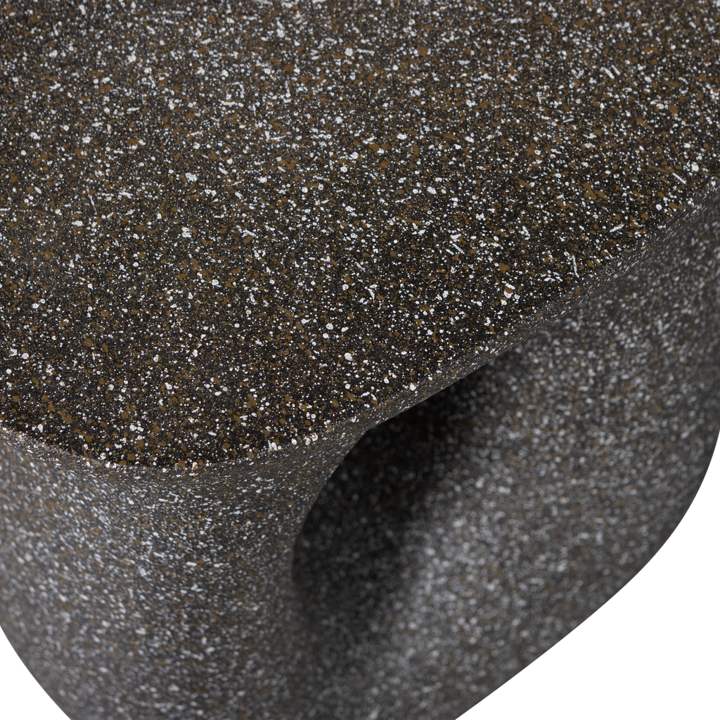 MOSON SIDE TABLE WITH DOTS BLACK