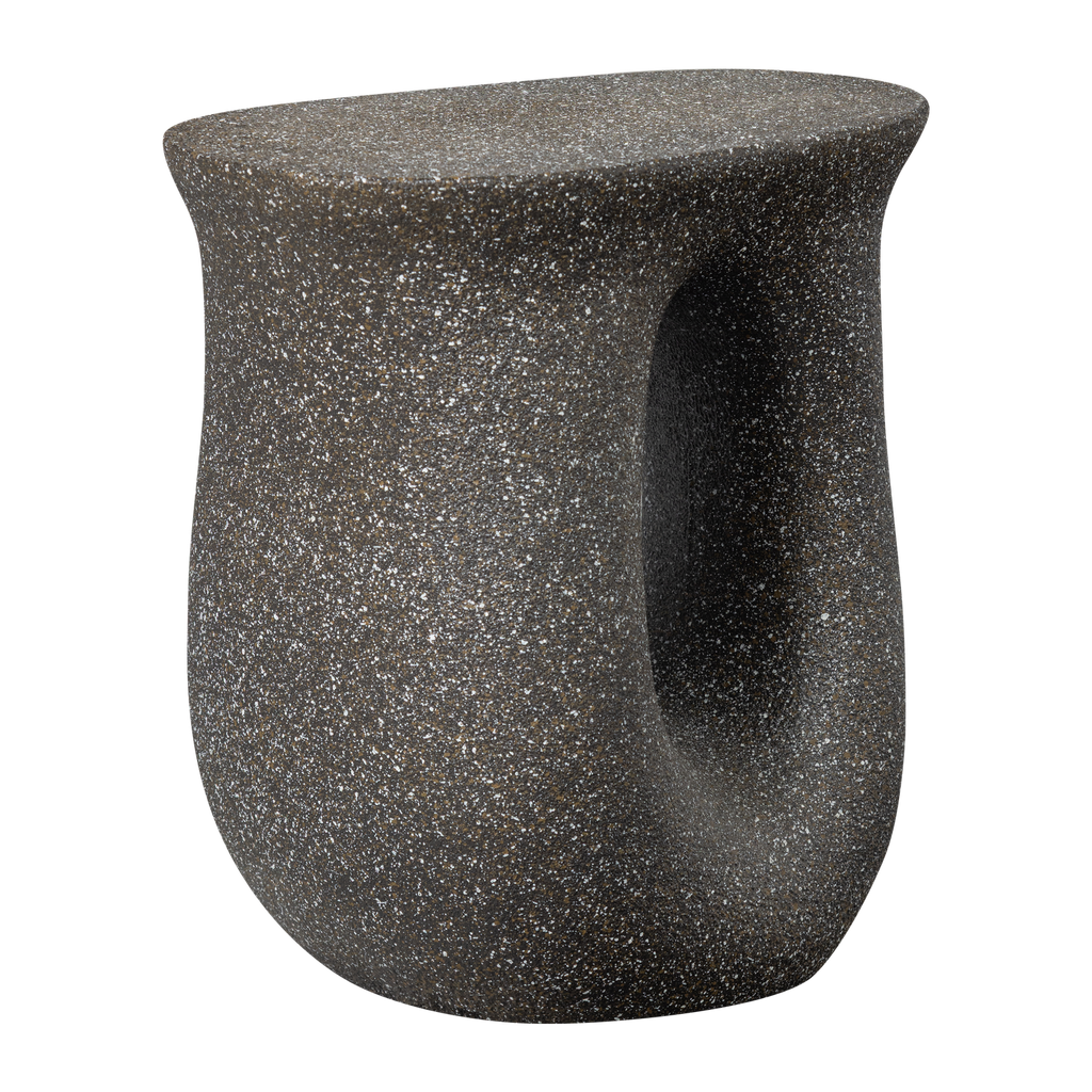 MOSON SIDE TABLE WITH DOTS BLACK