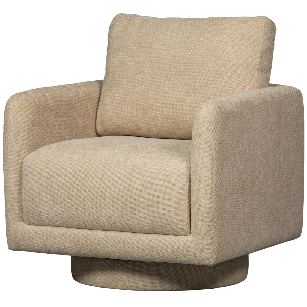 OSCAR SWIVEL ARMCHAIR NATURAL