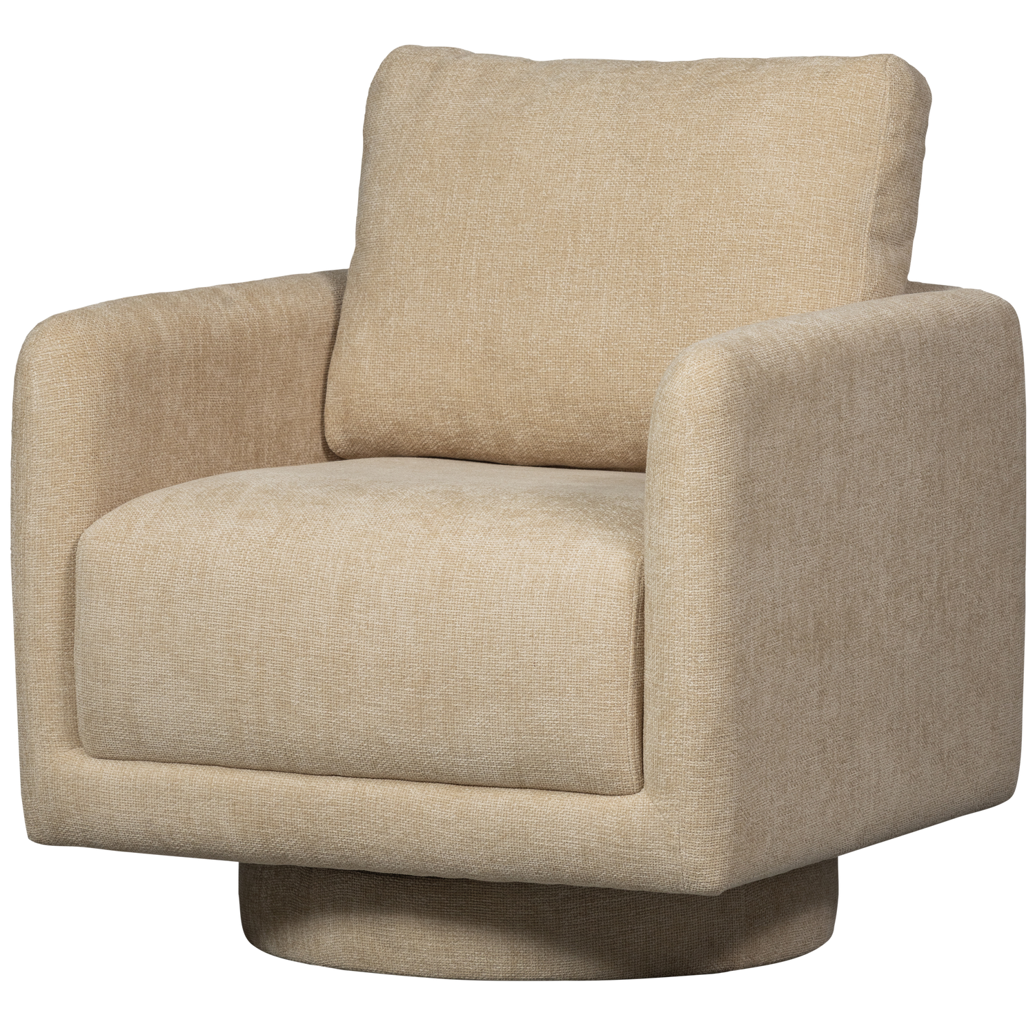 OSCAR SWIVEL ARMCHAIR NATURAL