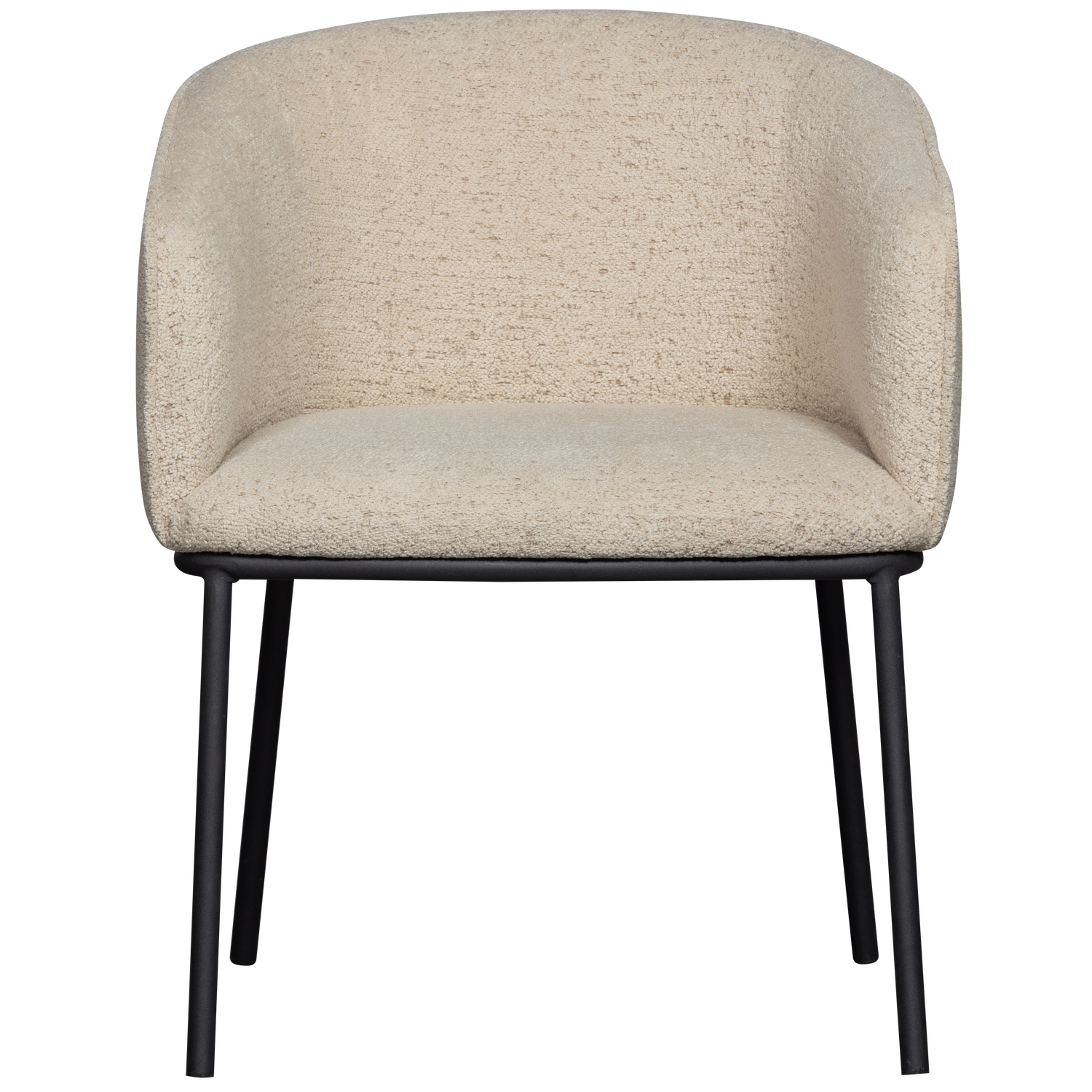 LEON DINING CHAIR BOUCLE NATURAL MELANGE