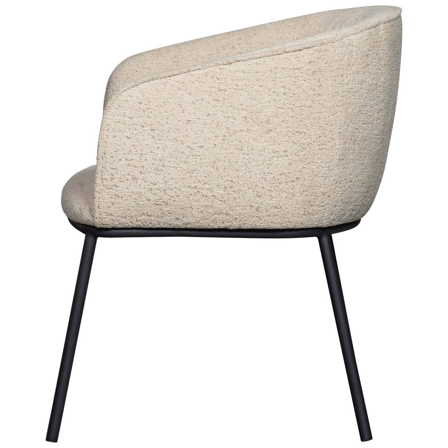LEON DINING CHAIR BOUCLE NATURAL MELANGE