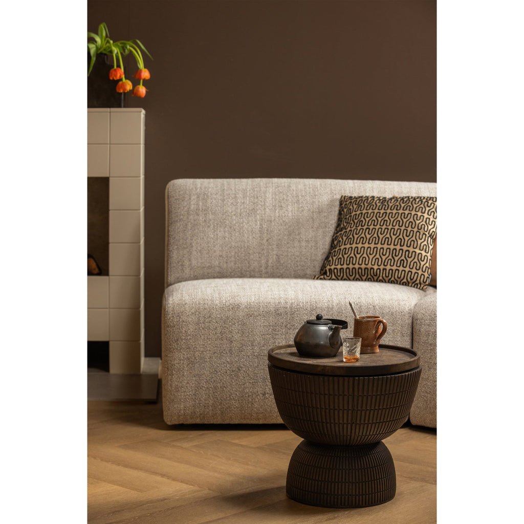 SAMSON COFFEE TABLE CONCRETE LOOK COFFEE 35xO40CM