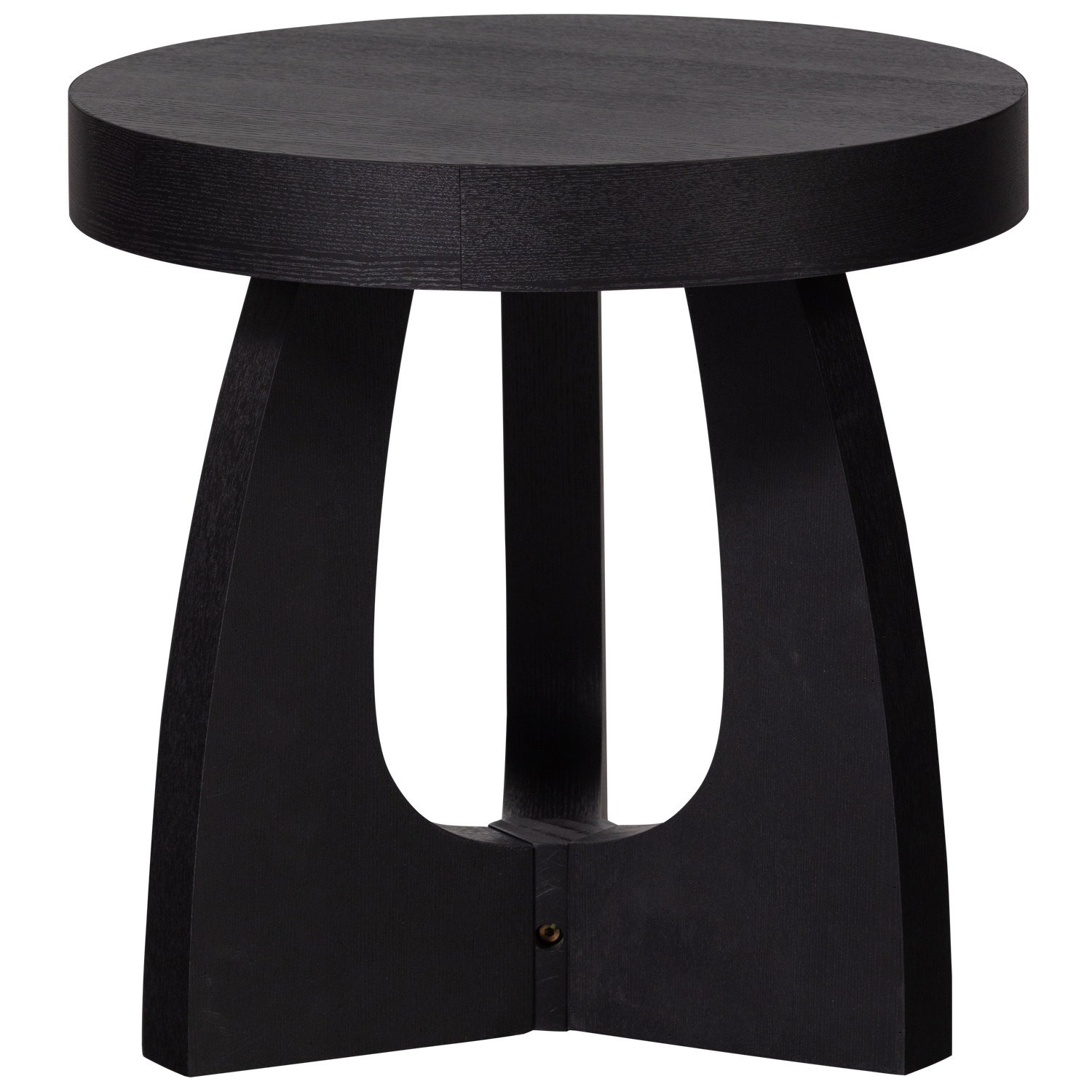 TALA SIDE TABLE MDF VENEER BLACK 45xO45CM