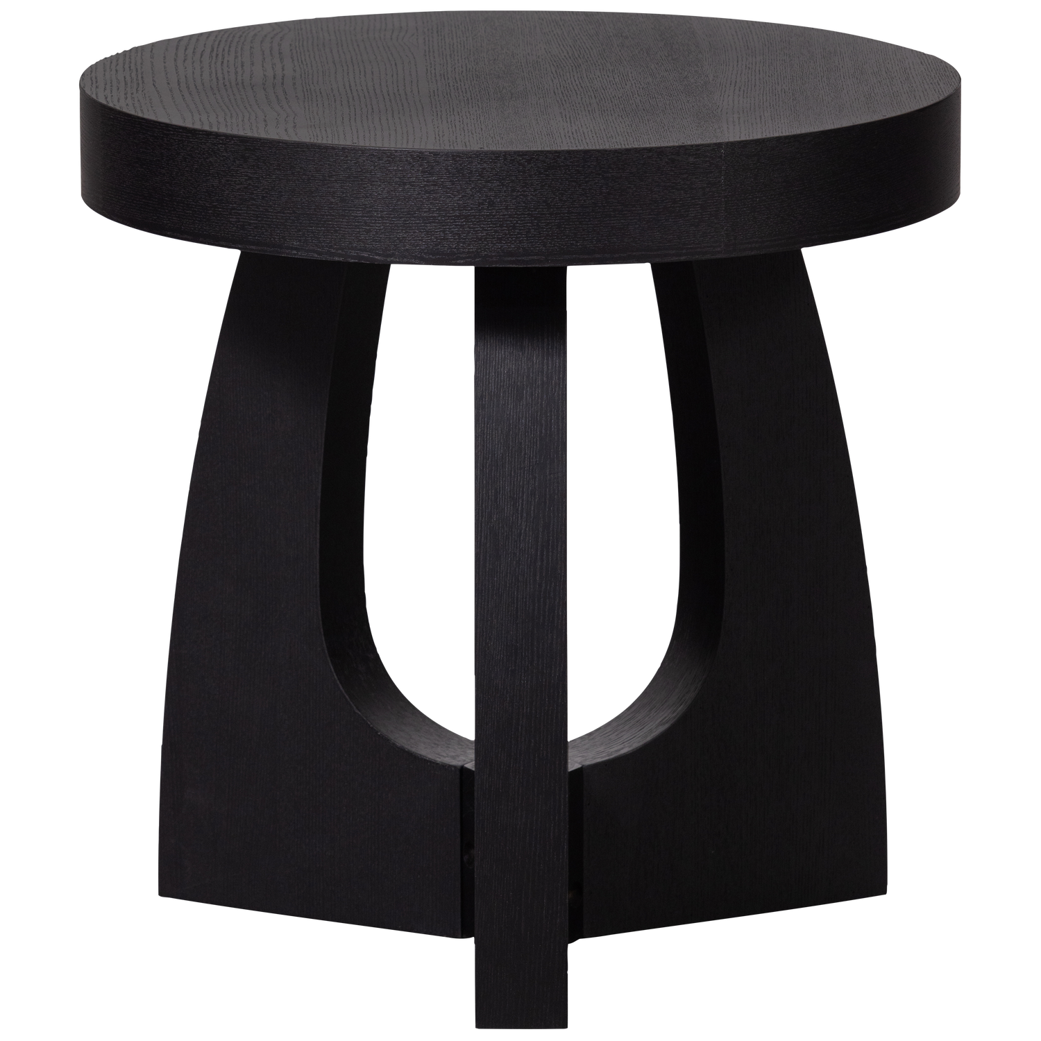 TALA SIDE TABLE MDF VENEER BLACK 45xO45CM