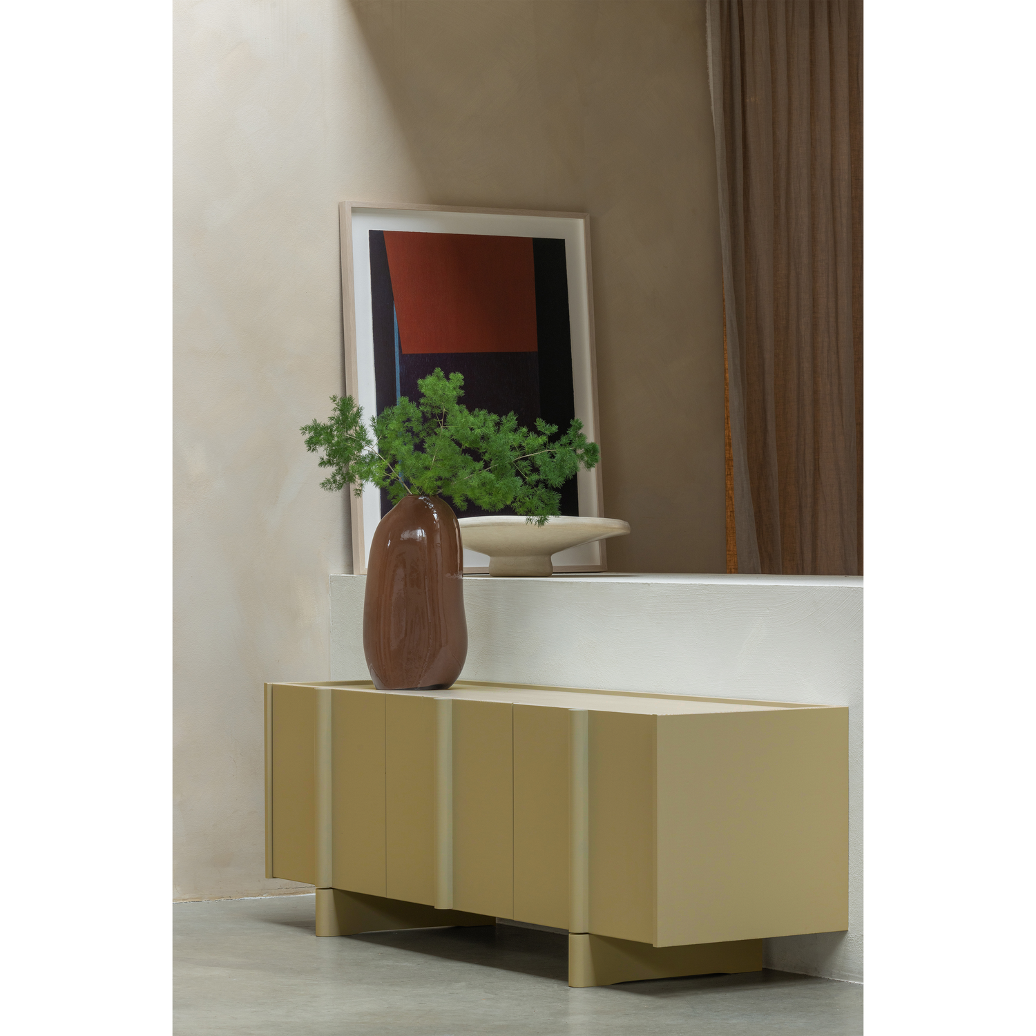 BASU TV UNIT 152CM PINE MOSS [fsc]