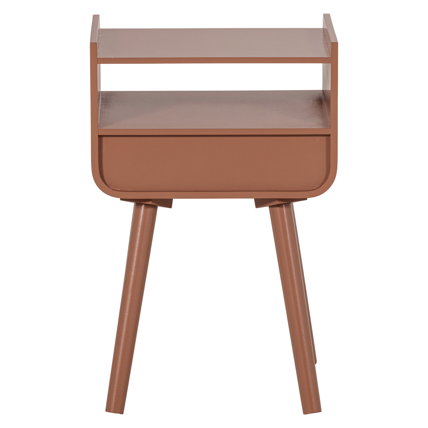 NILS NIGHTSTAND/SIDE TABLE WOOD OLD PINK [fsc]
