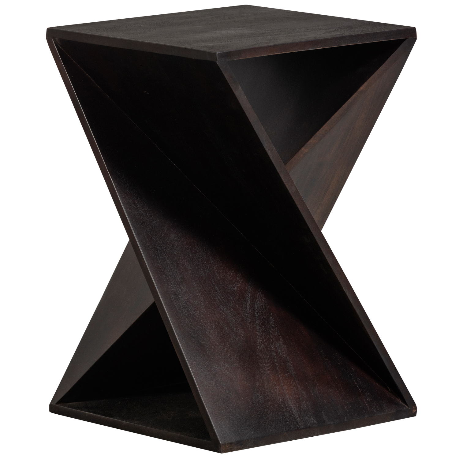 IKEM SIDE TABLE ACACIA WOOD DARK BROWN