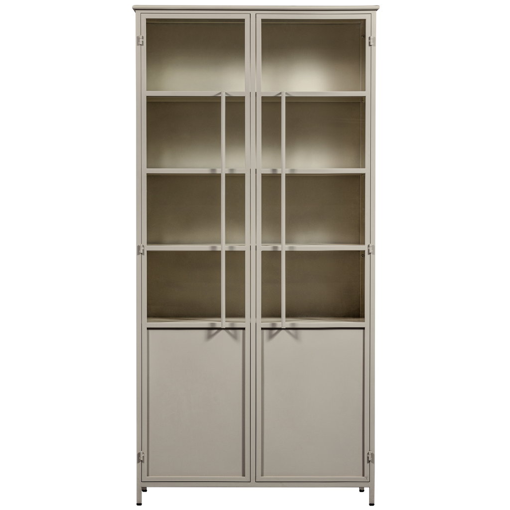EXHIBIT XL 2-DOORS DISPLAY CASE METAL SAND