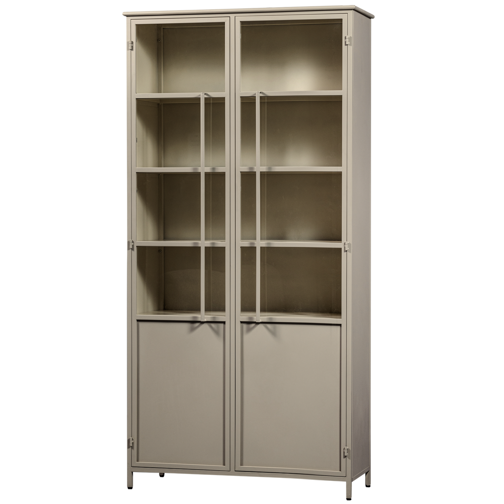 EXHIBIT XL 2-DOORS DISPLAY CASE METAL SAND