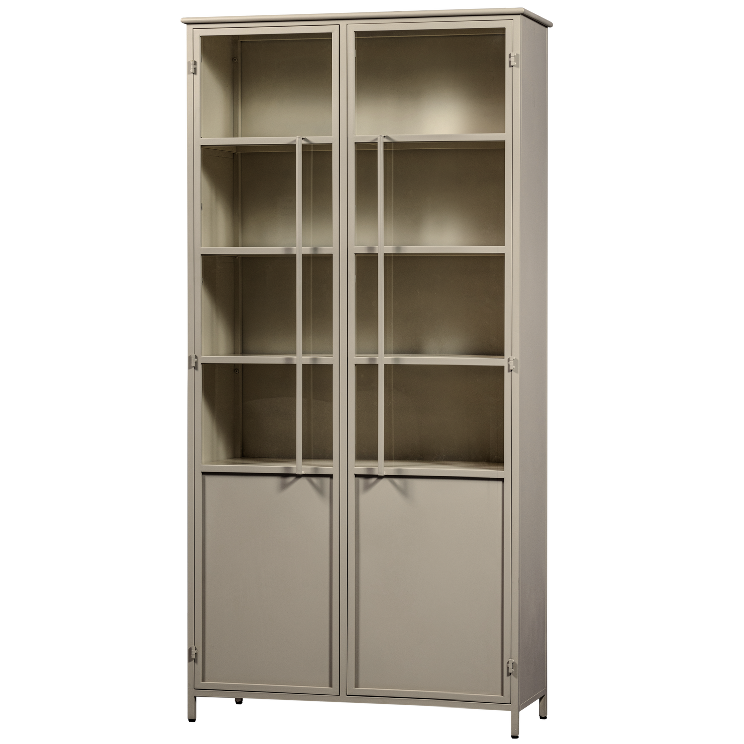 EXHIBIT XL 2-DOORS DISPLAY CASE METAL SAND