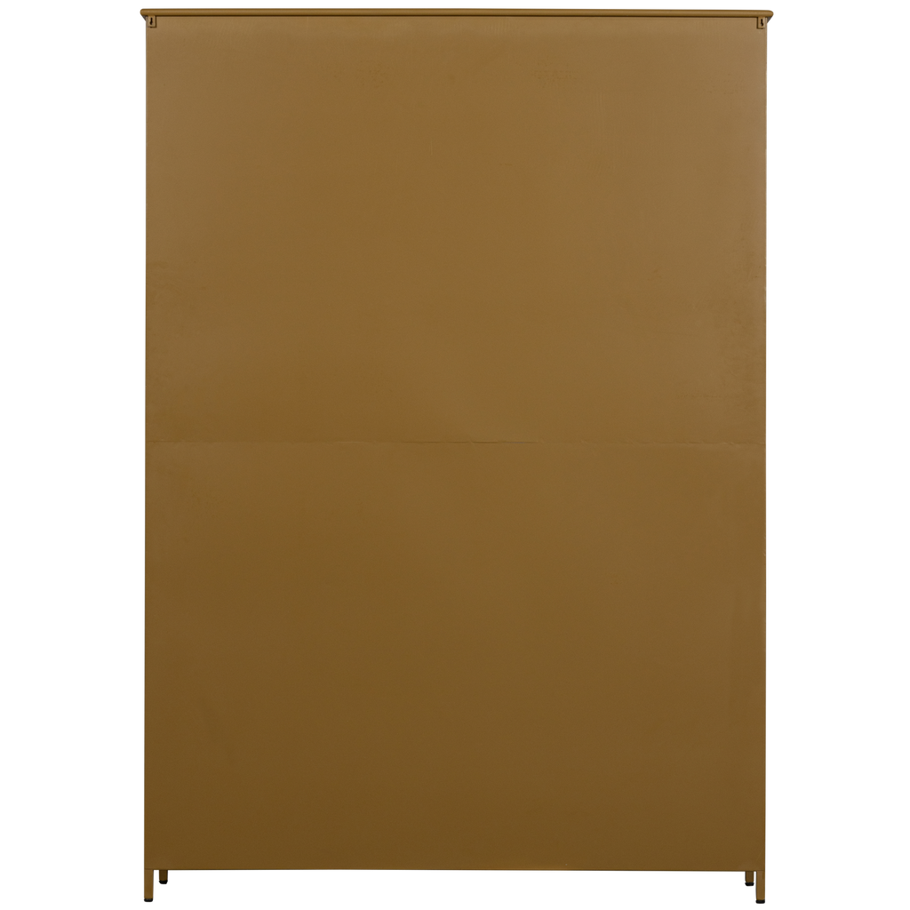 EXHIBIT XL 3-DOORS DISPLAY CASE METAL HONEY YELLOW