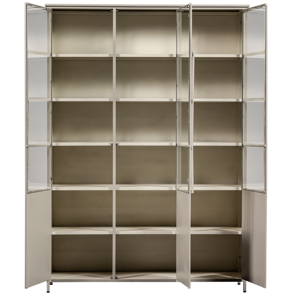 EXHIBIT XL 3-DOORS DISPLAY CASE METAL SAND