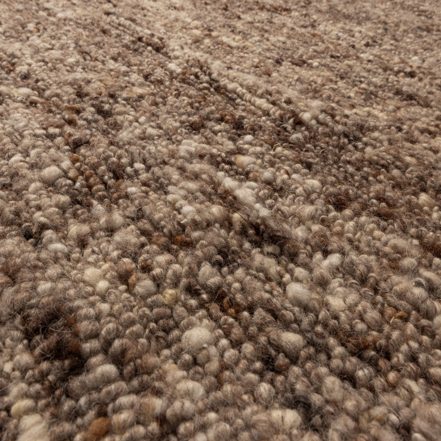 EFIA RUG WOOL BROWN MELANGE 170x240CM
