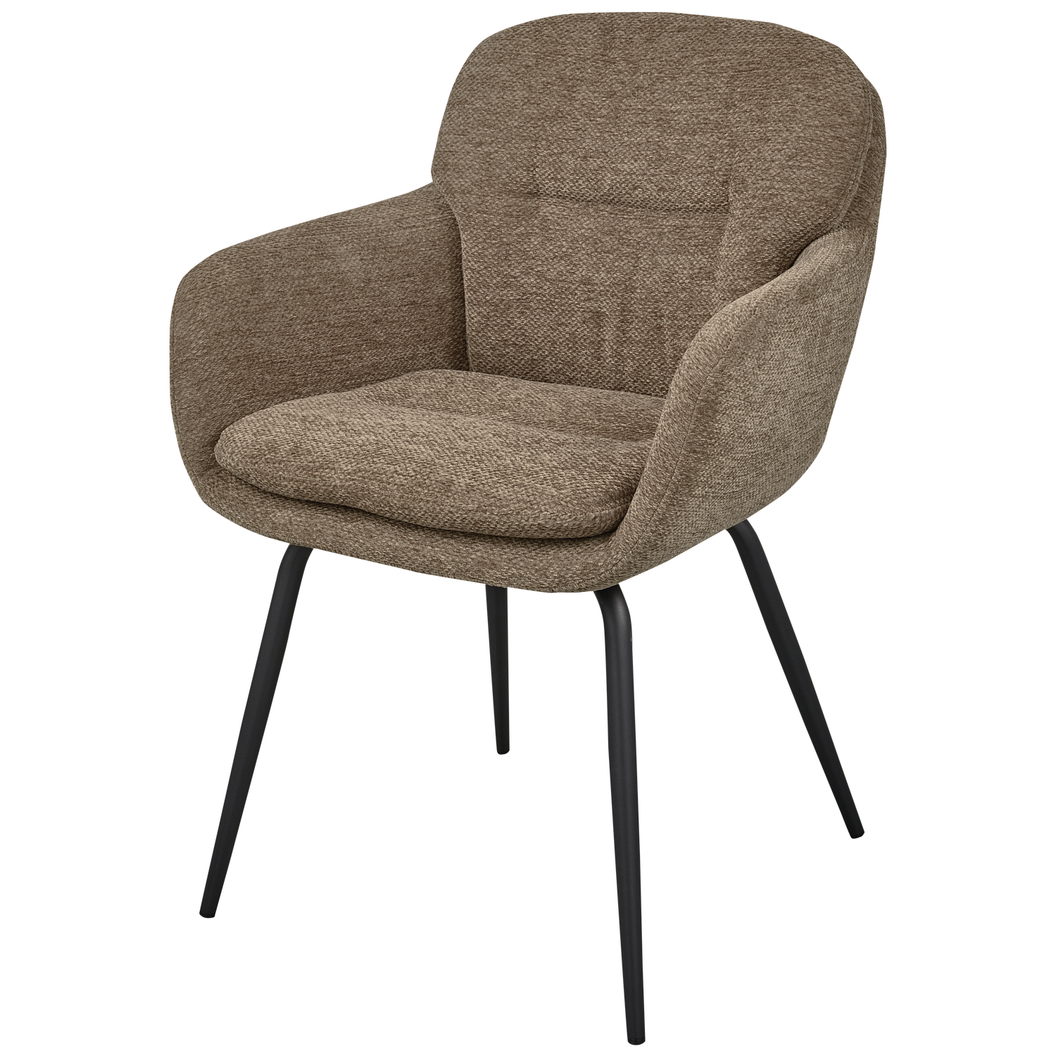 RUNA DINING CHAIR CHENILLE DARK SAND