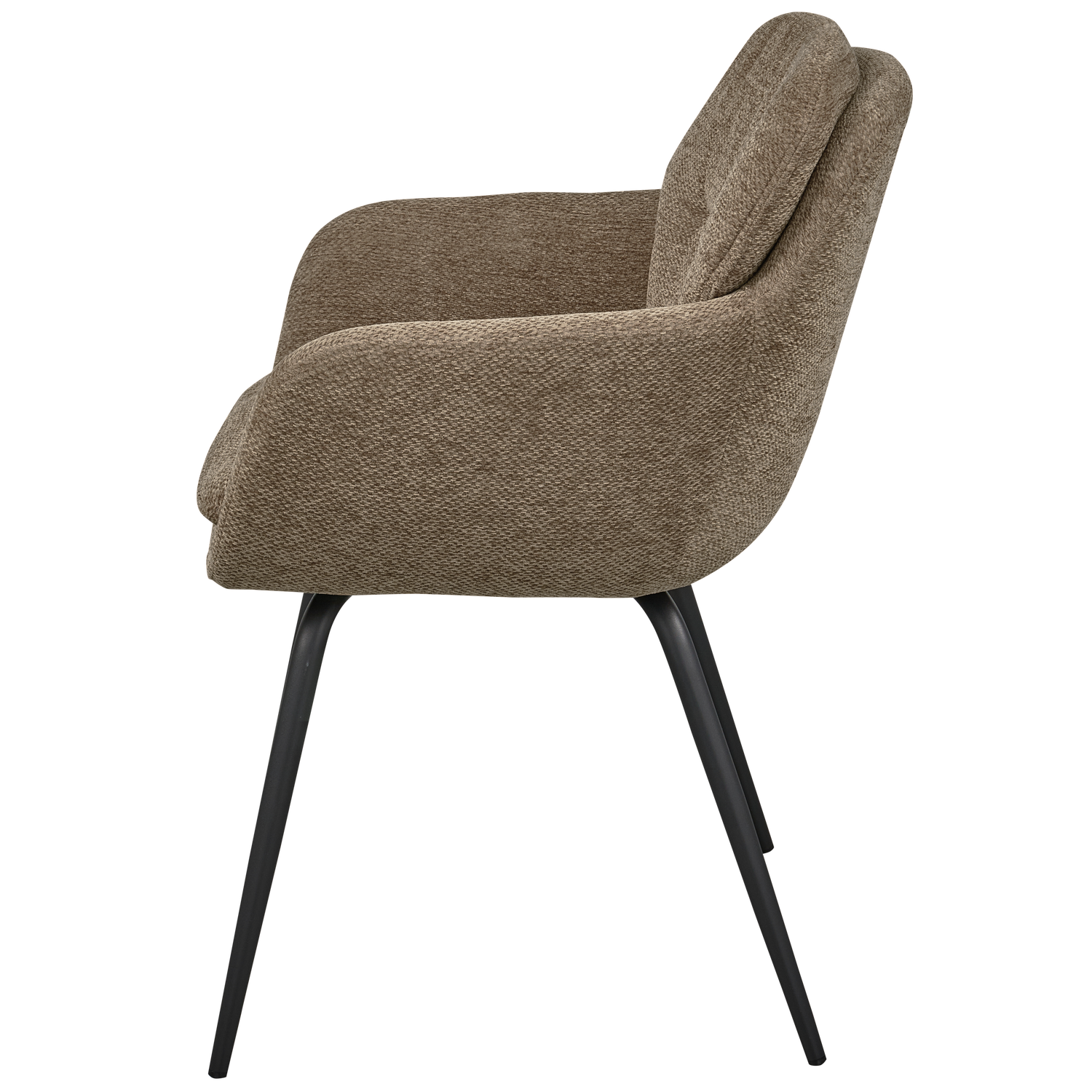 RUNA DINING CHAIR CHENILLE DARK SAND