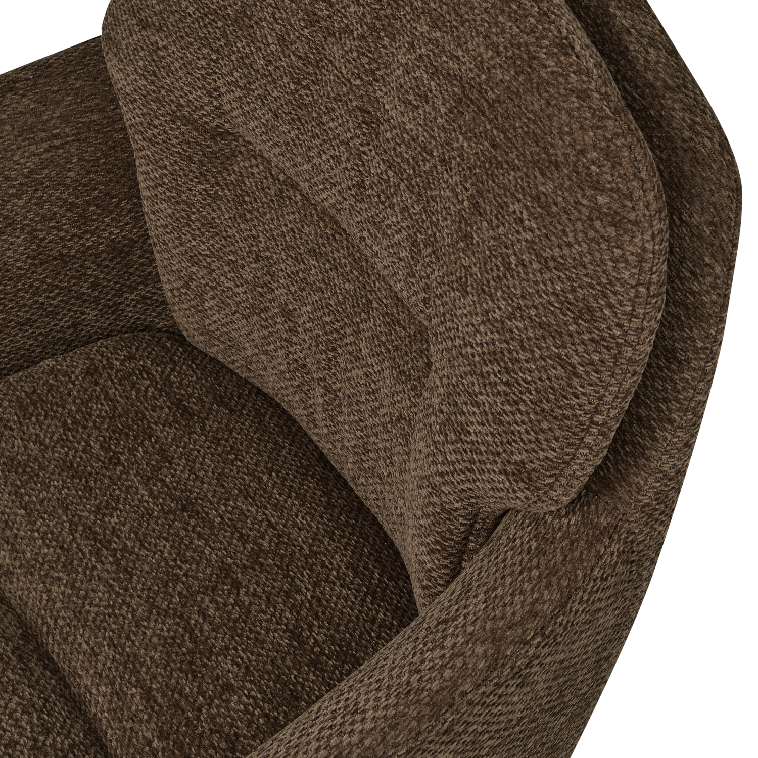 RUNA DINING CHAIR CHENILLE WARM BROWN