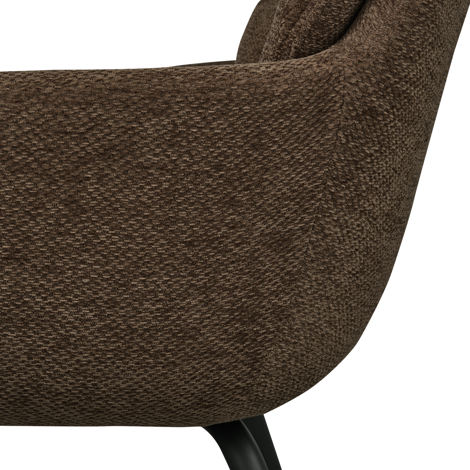 RUNA DINING CHAIR CHENILLE WARM BROWN