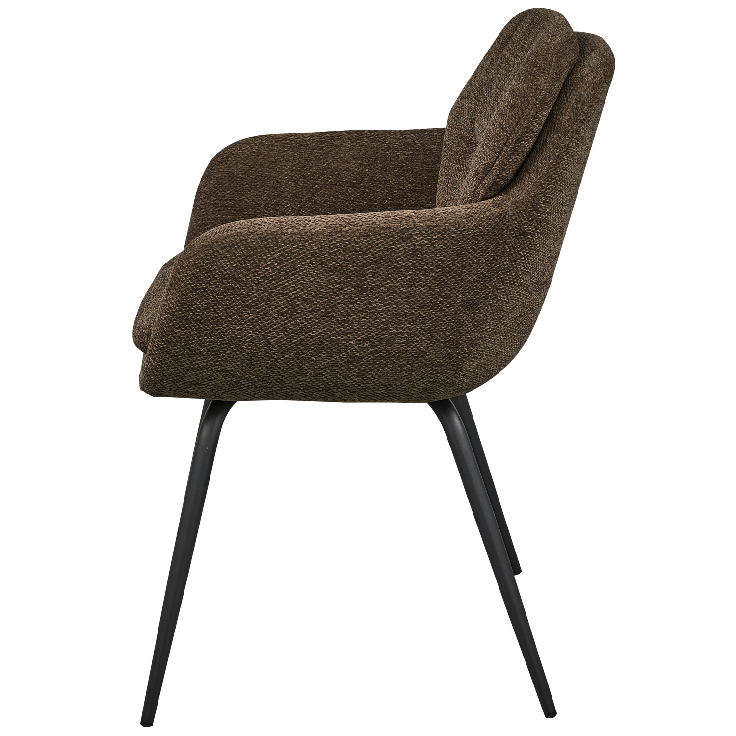 RUNA DINING CHAIR CHENILLE WARM BROWN