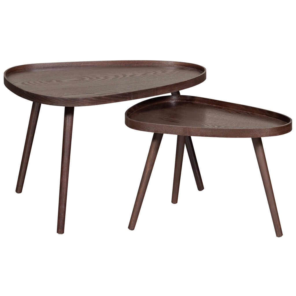 NISSA SIDE TABLE WALNUT - SET OF 2