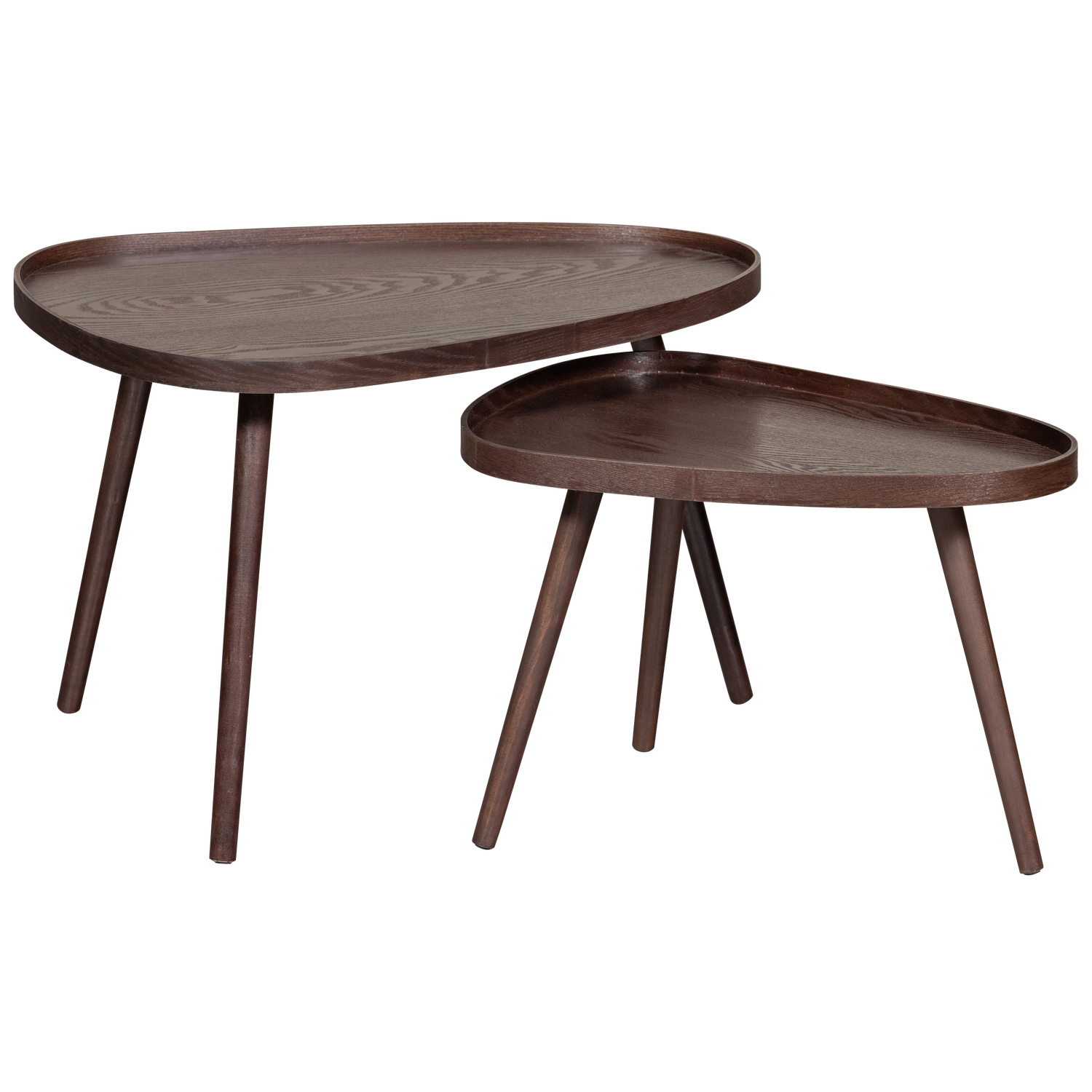 NISSA SIDE TABLE WALNUT - SET OF 2