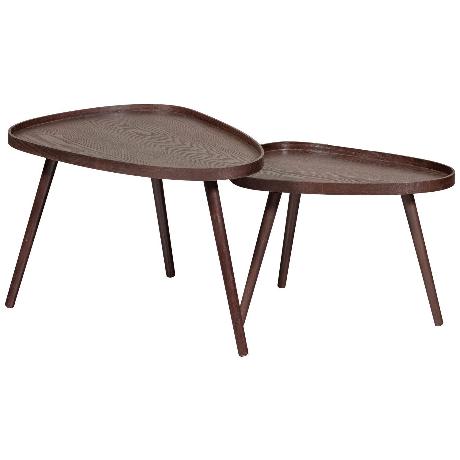 NISSA SIDE TABLE WALNUT - SET OF 2