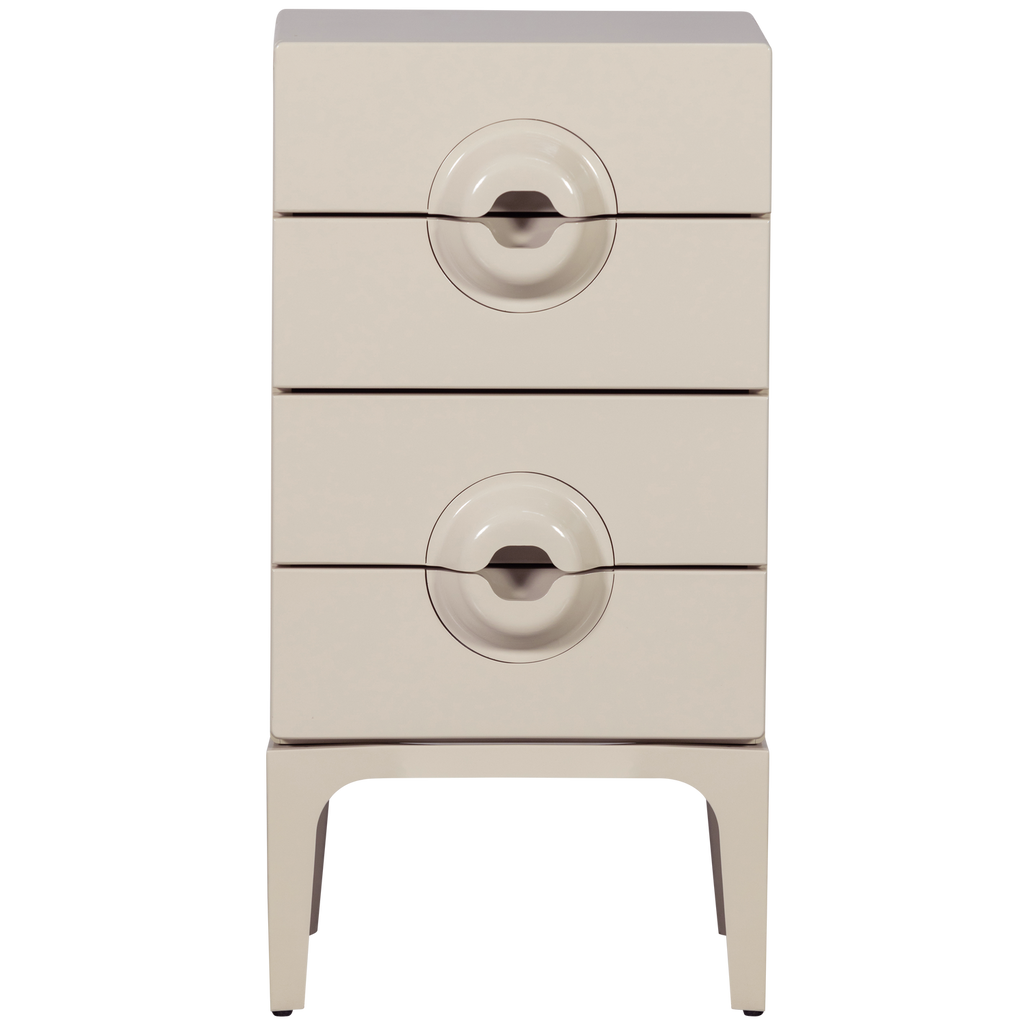 MERGE CABINET WITH 4 DRAWERS EUCALYPTUS WOOD GREIGE
