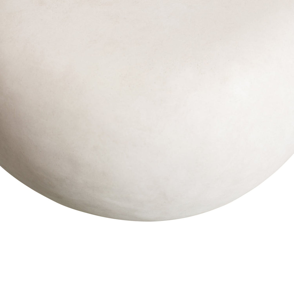 PEBBLE SIDE TABLE WHITE 35xO50