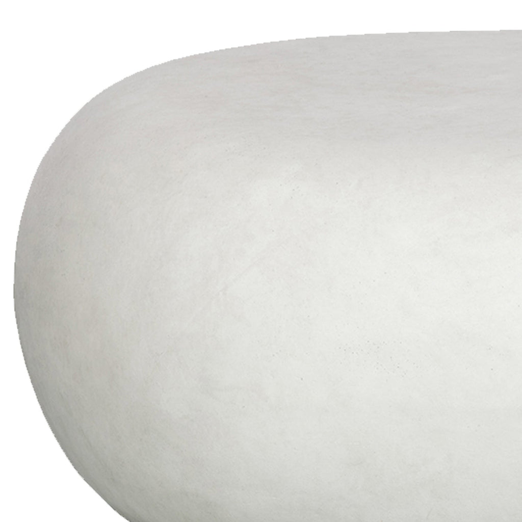 PEBBLE SIDE TABLE WHITE 31x65x49