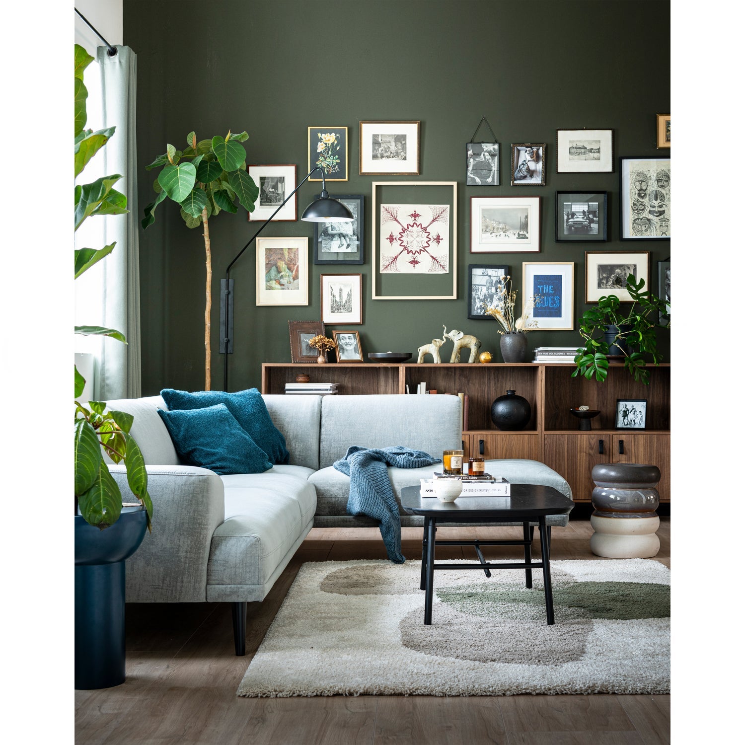 ELEGANCE COFFEE TABLE MANGO WOOD/METAL BLACK