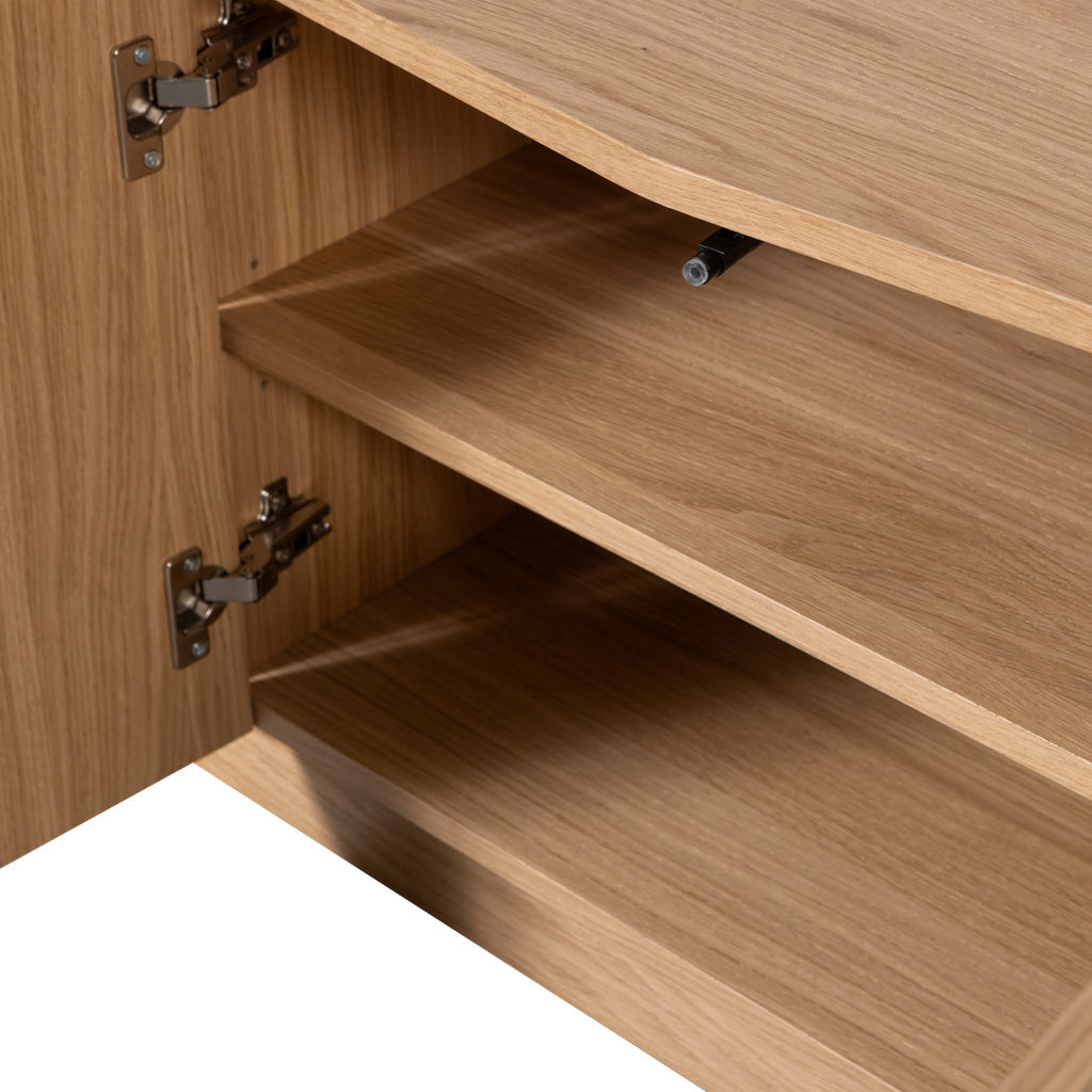 ZUMA TV UNIT 133 CM OAK VENEER TRANSPARANT [fsc]