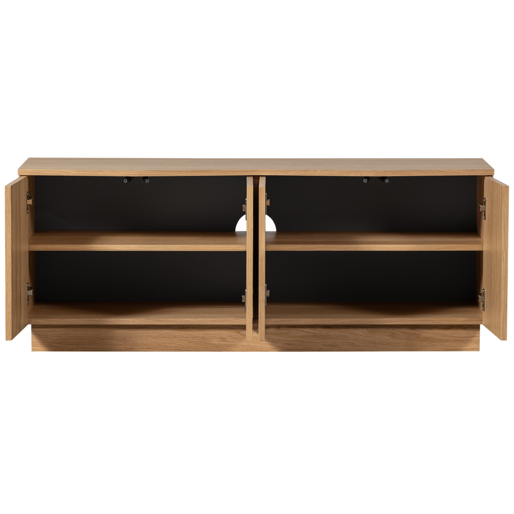 ZUMA TV UNIT 133 CM OAK VENEER TRANSPARANT [fsc]