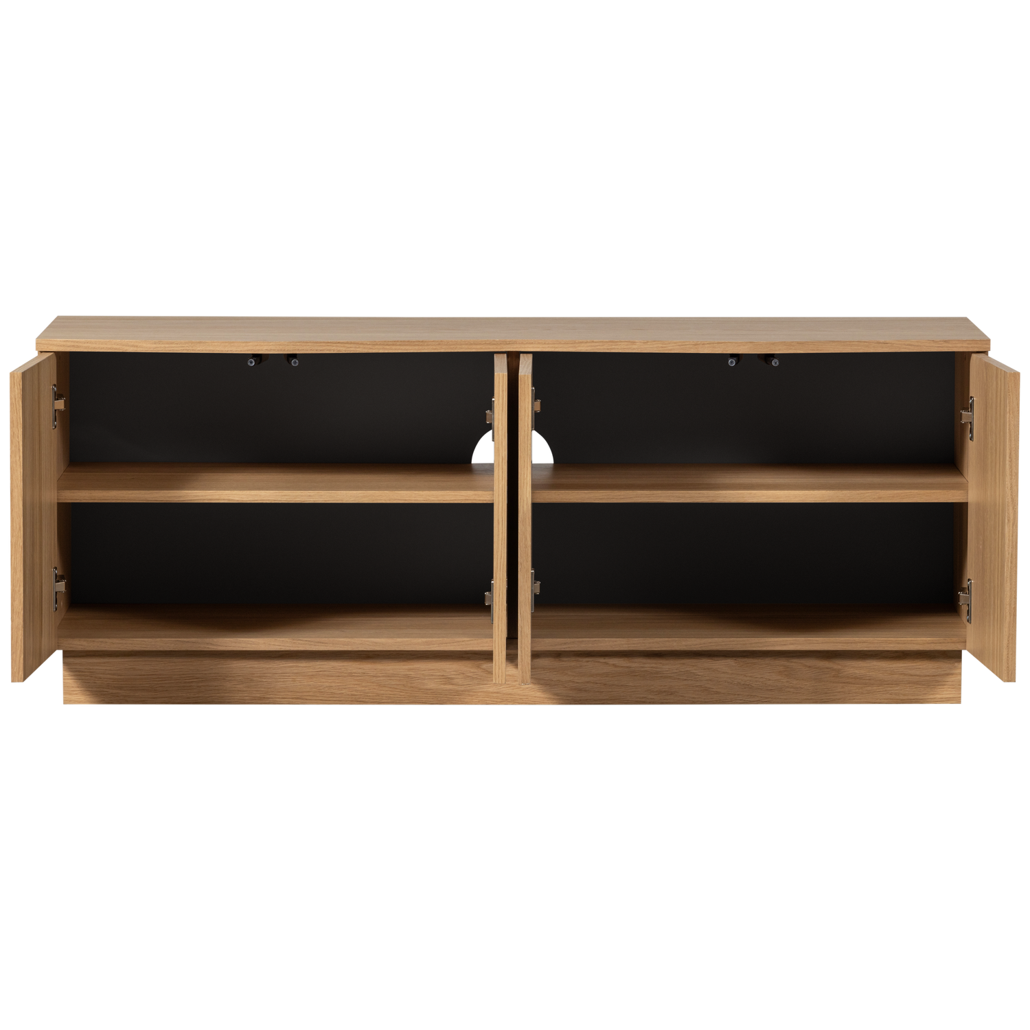 ZUMA TV UNIT 133 CM OAK VENEER TRANSPARANT [fsc]