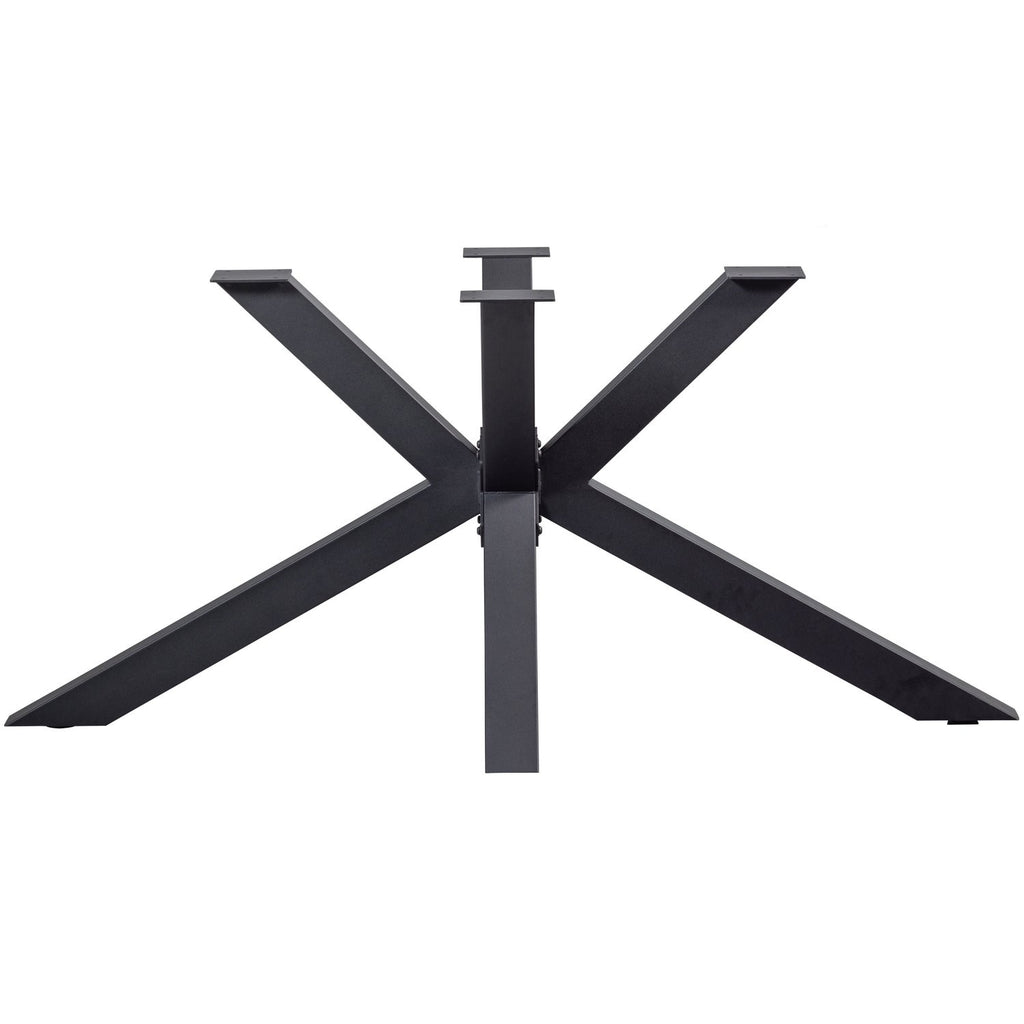 CROSS-SHAPE LEG METAL BLACK