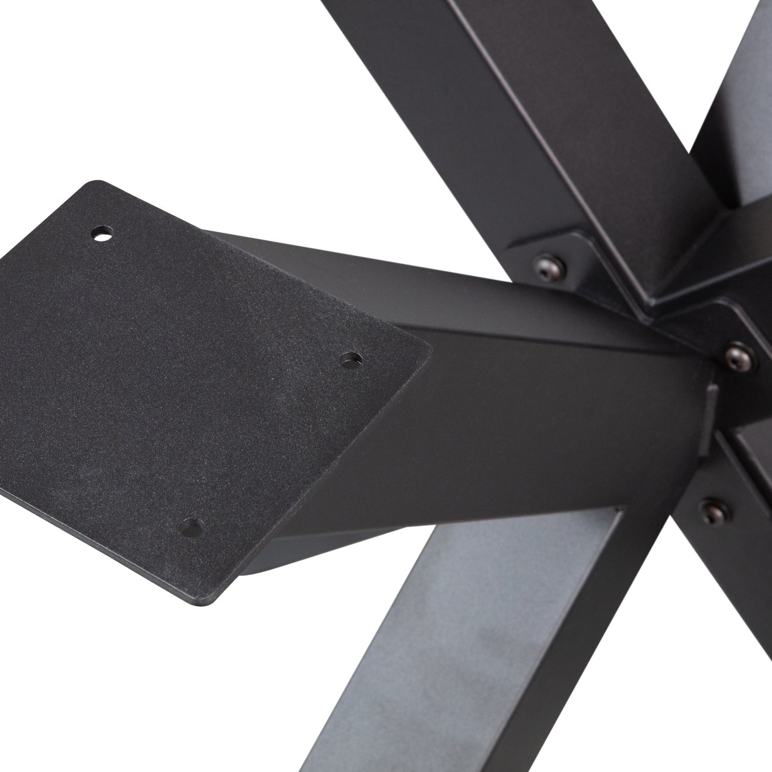 CROSS-SHAPE LEG METAL BLACK