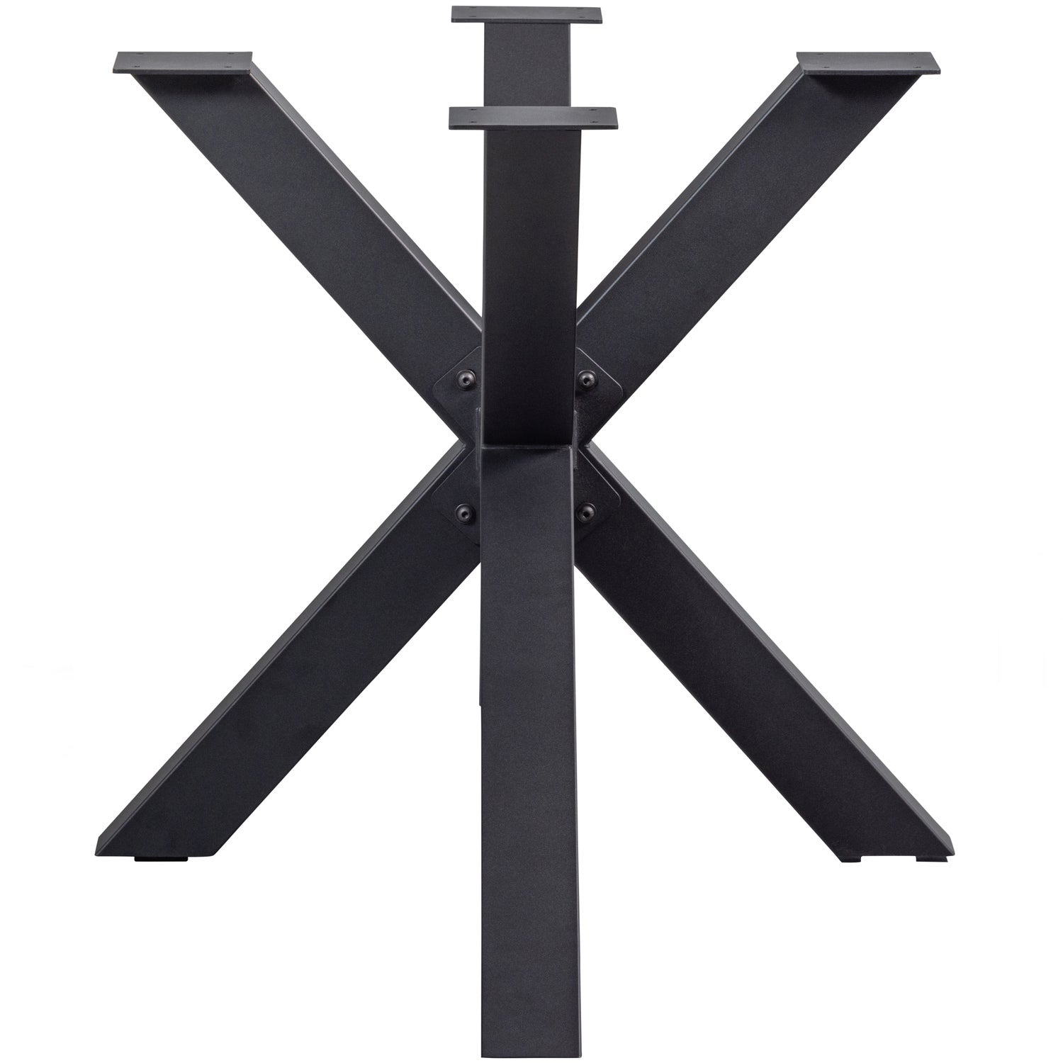 CROSS-SHAPE LEG METAL BLACK