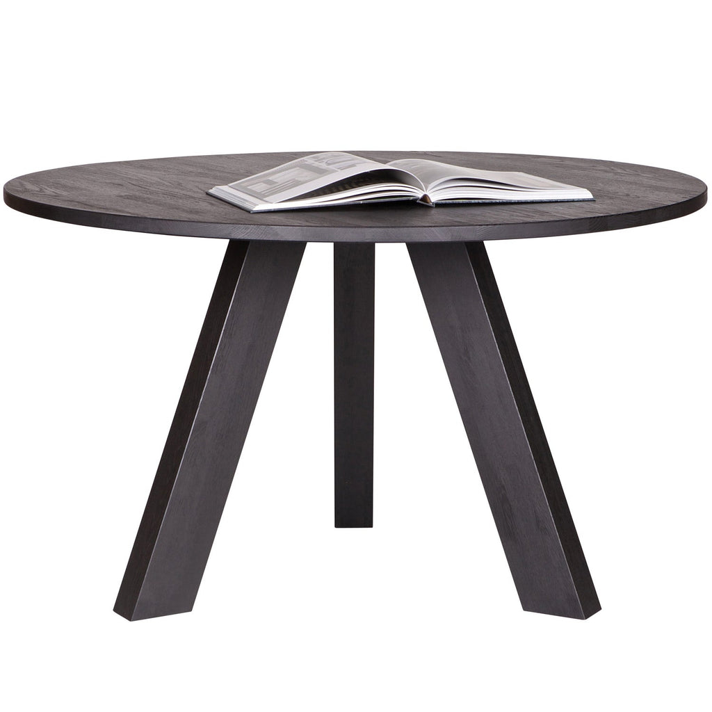 RHONDA DINING TABLE O129 CM OAK BLACKNIGHT [fsc]
