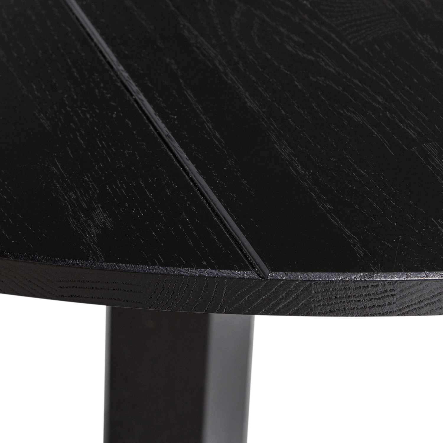 RHONDA DINING TABLE O129 CM OAK BLACKNIGHT [fsc]