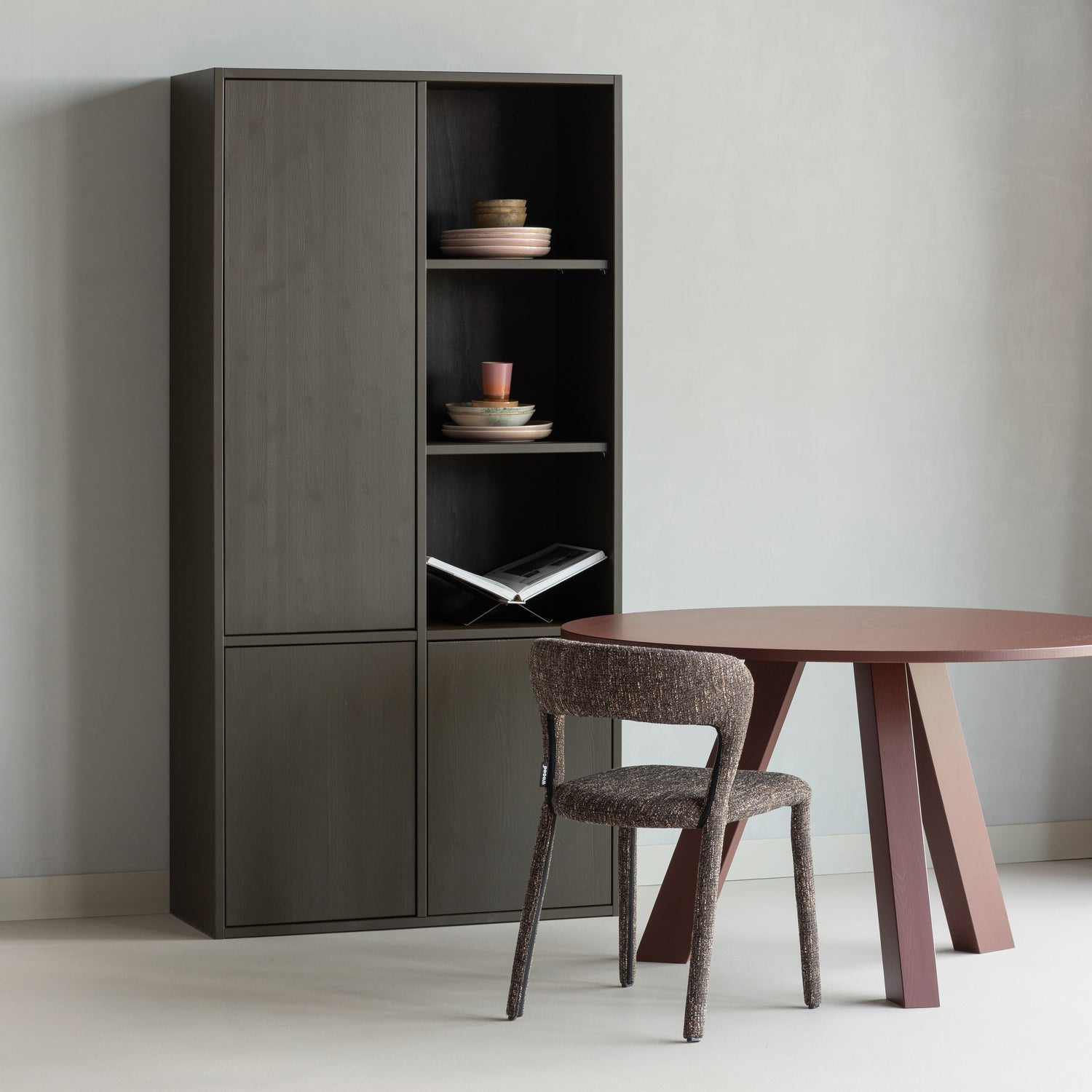MEREL STORAGE CABINET PINE MID BROWN [fsc]