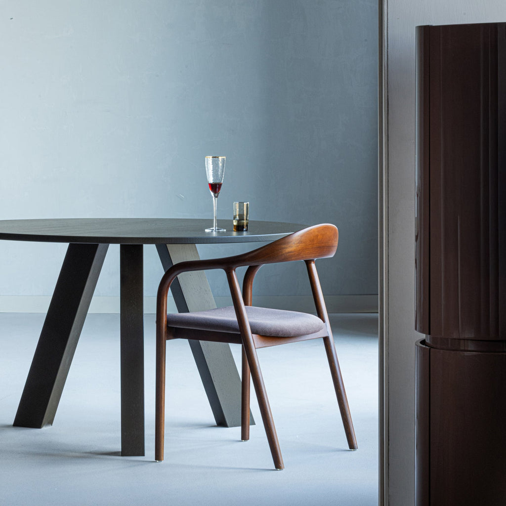 RHONDA DINING TABLE O129 CM OAK MID BROWN[fsc]