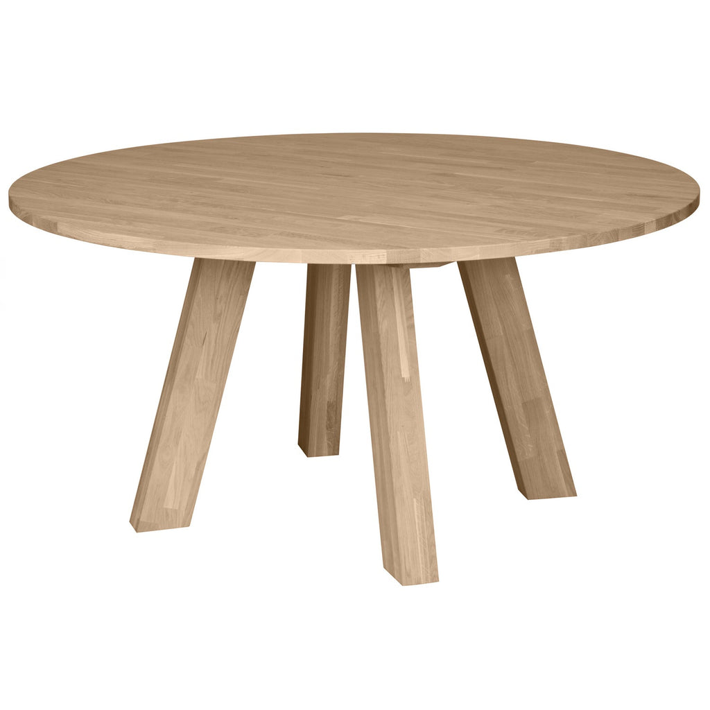 RHONDA XL DINING TABLE O150CM OAK NATURAL [fsc]